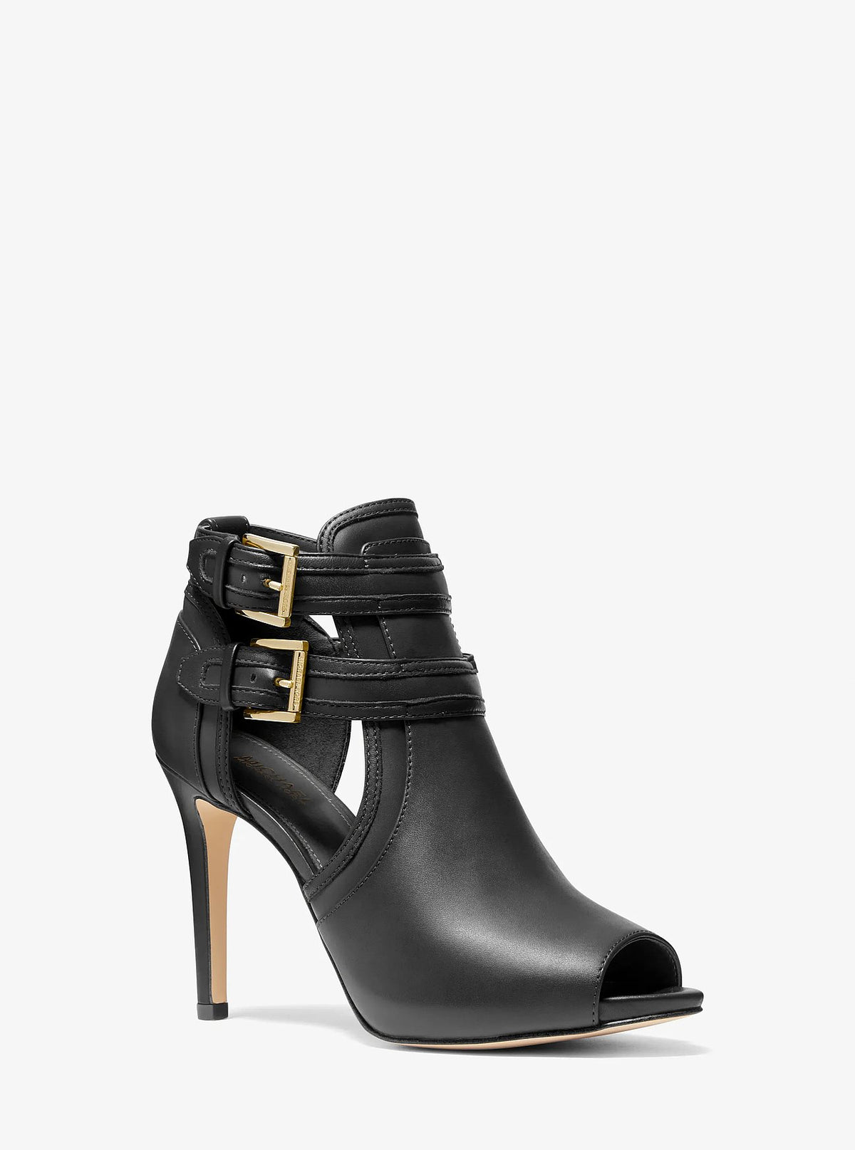 Michael Kors Blaze Open-Toe Ankle Boot - Black
