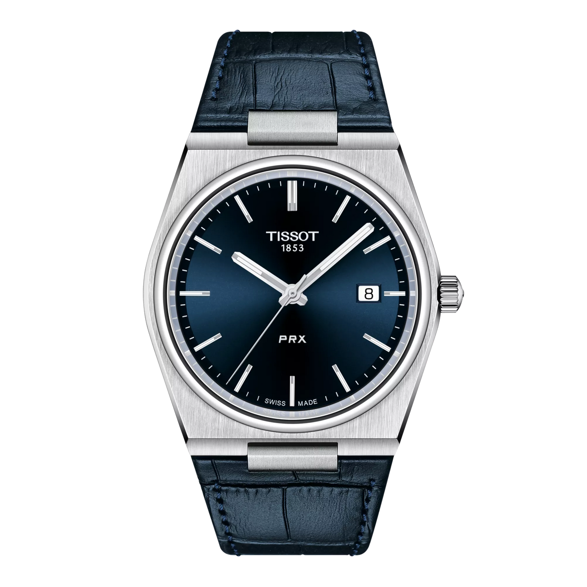 Front view of the watch Tissot PRX 40mm