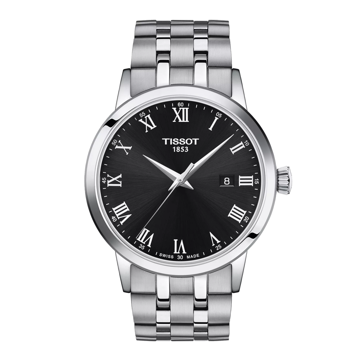 Front view of the watch Tissot Classic Dream 42mm