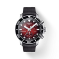 Front view of the watch Tissot Seastar 1000 Chronograph with shadow