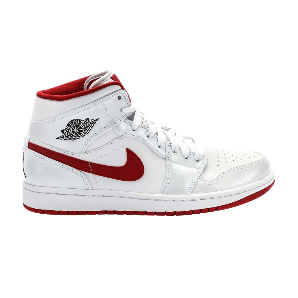 Air Jordan 1 Mid - White Gym Red