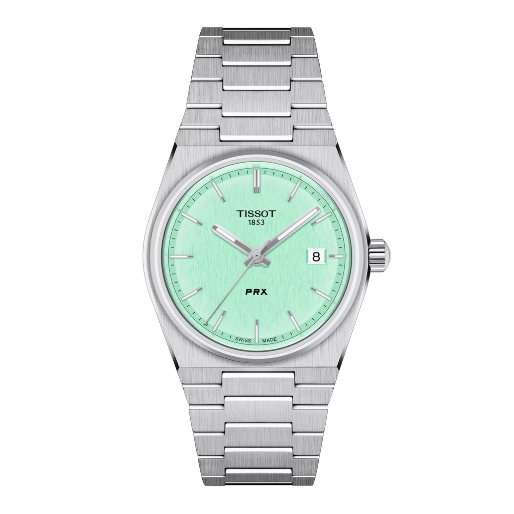 Front view of the watch Tissot PRX 35mm