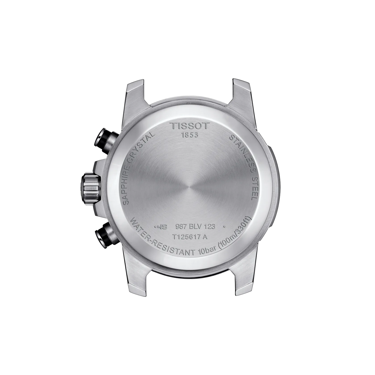 Back view of the watch case Tissot Supersport Chrono 45.5mm