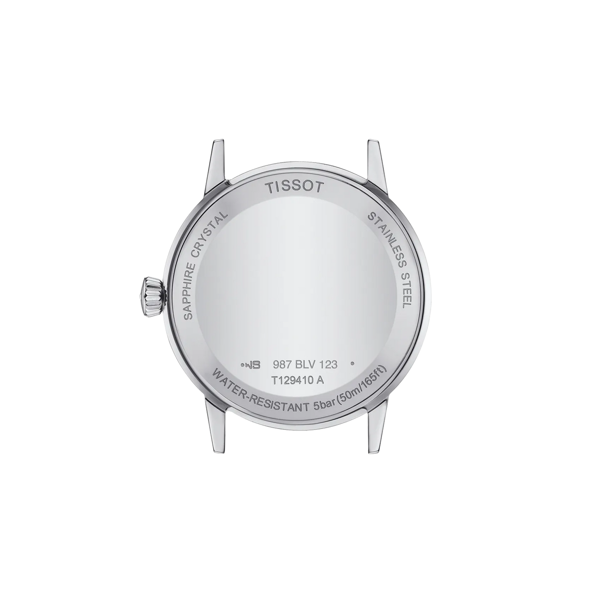 Back view of the watch case Tissot Classic Dream 42mm
