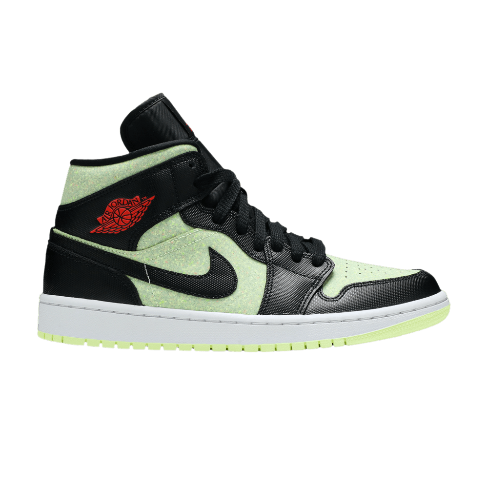Wmns Air Jordan 1 Mid SE - Black Barely Volt