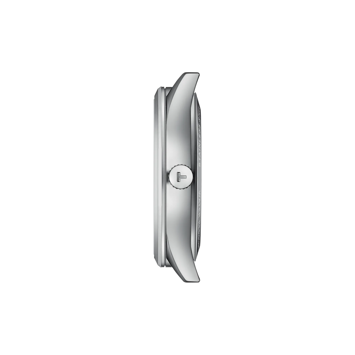Profile view of the watch case Tissot Classic Dream 40mm