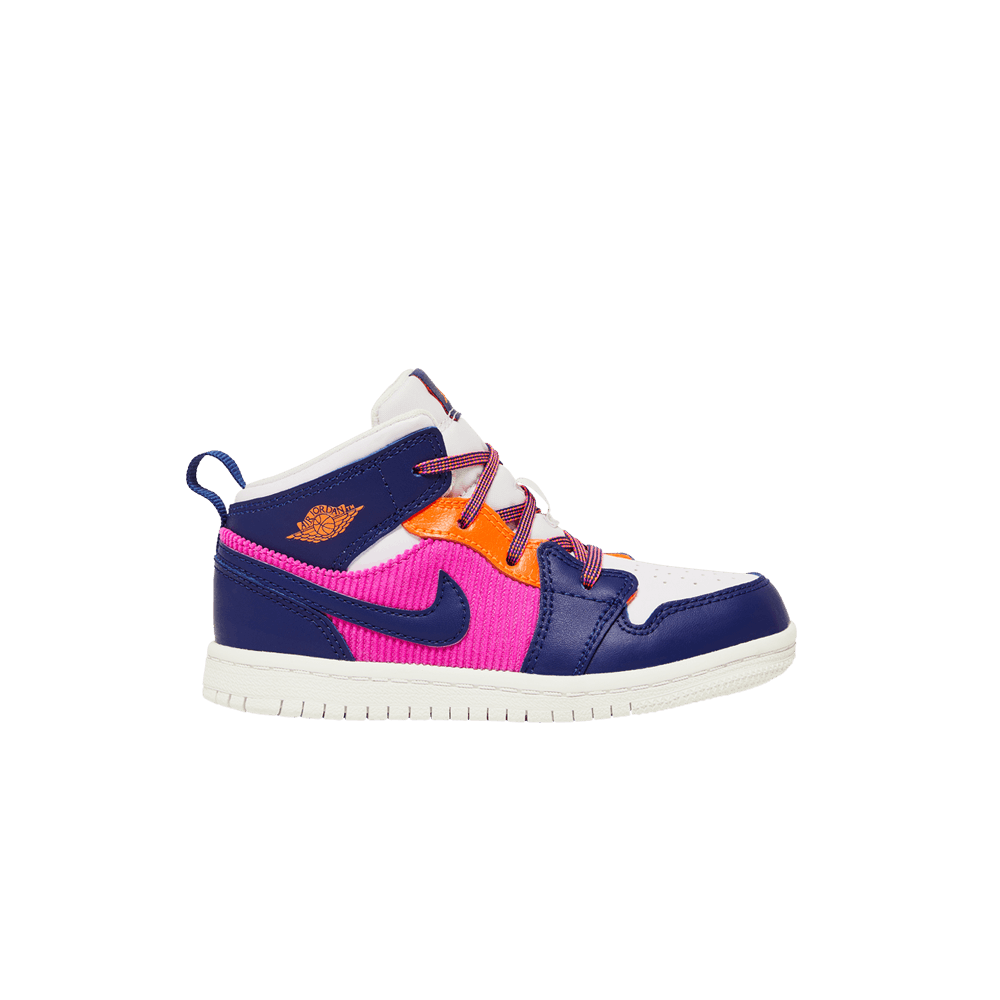 Air Jordan 1 Mid TD - Regency Purple Fire Pink