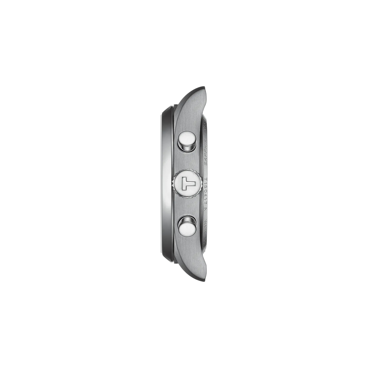 Profile view of the watch case Tissot PR 100 40mm