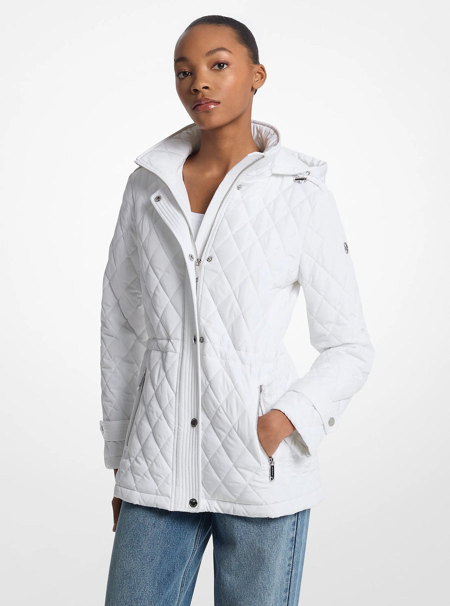 Michael Kors Quilted Hooded Jacket