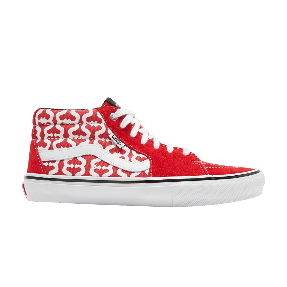 Supreme x Vans Grosso Mid - Monogram S - Red