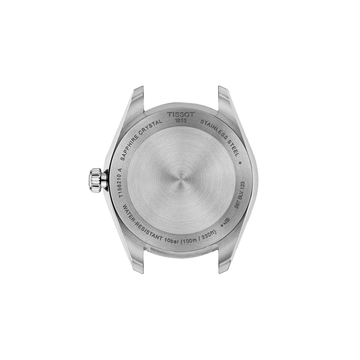 Back view of the watch case Tissot Ballade 34mm
