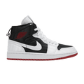 Wmns Air Jordan 1 Mid SE Utility - White Black Gym Red