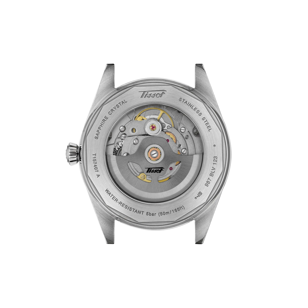Back view of the watch case Tissot Visodate 39mm