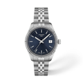 Front view of the watch Tissot Ballade 34mm with shadow