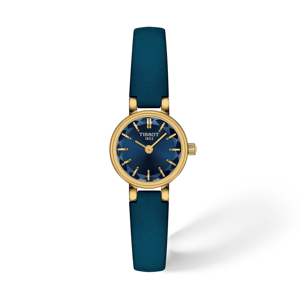 Front view of the watch Tissot Lovely Round 19.5mm with shadow