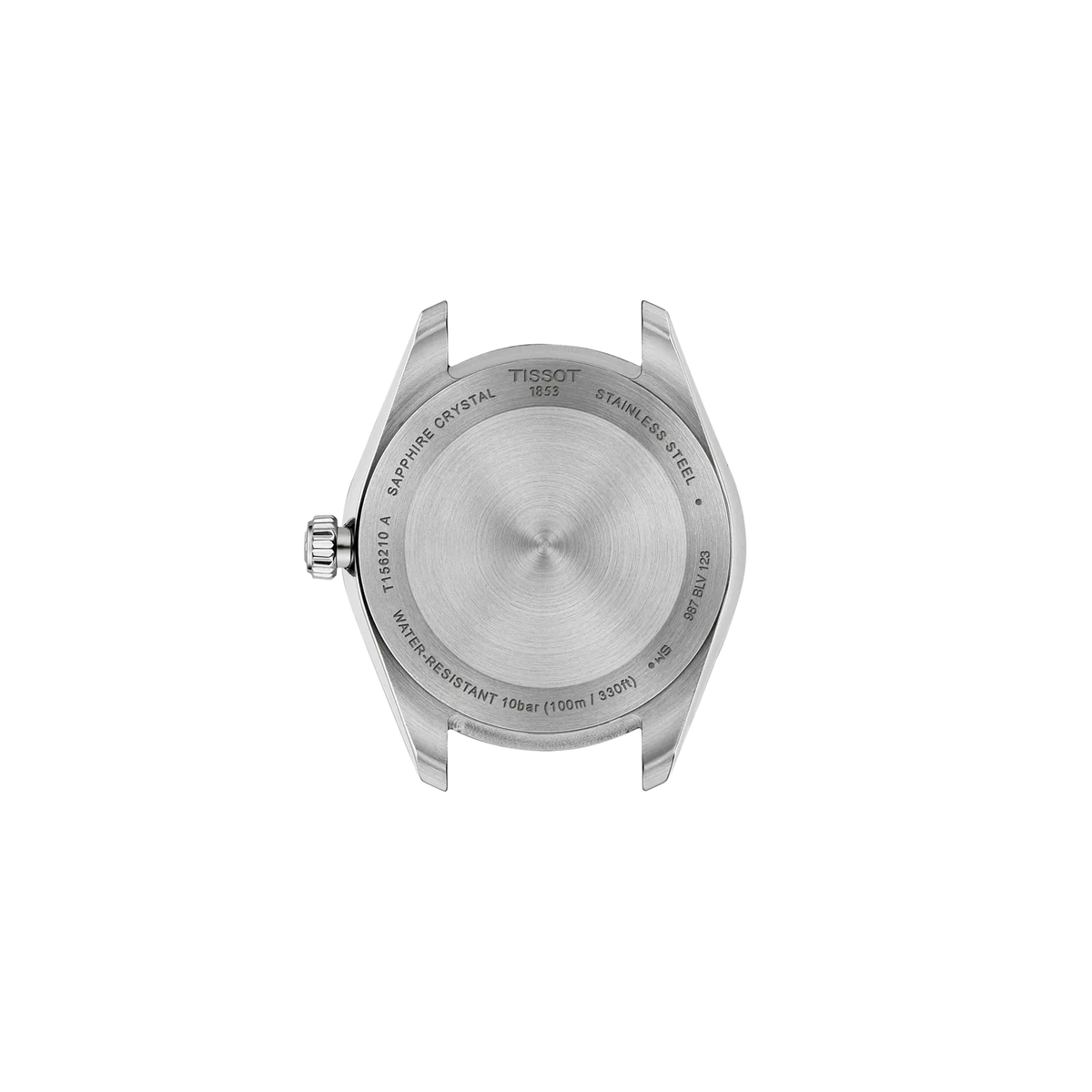 Back view of the watch case Tissot Ballade 34mm