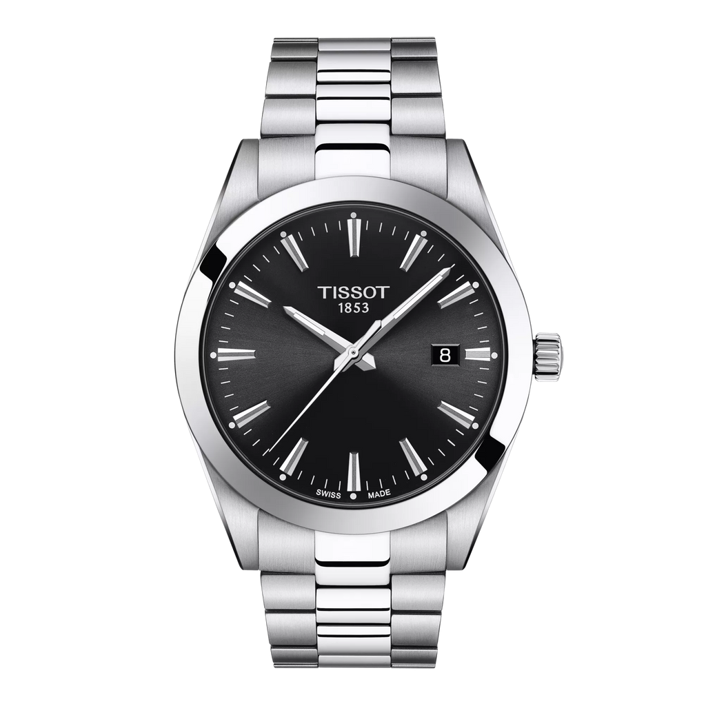 Front view of the watch Tissot Gentleman 40mm