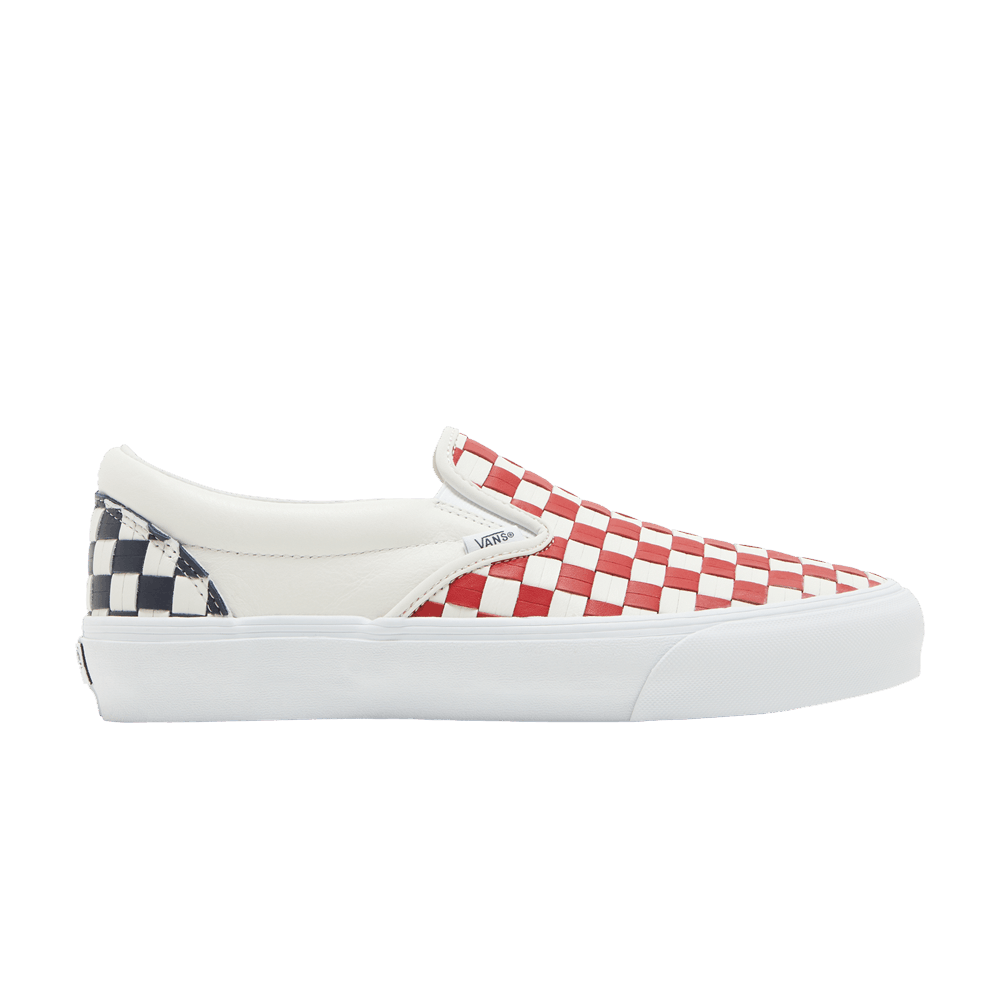 Vans Classic Slip-On VLT LX - Leather Woven - Red