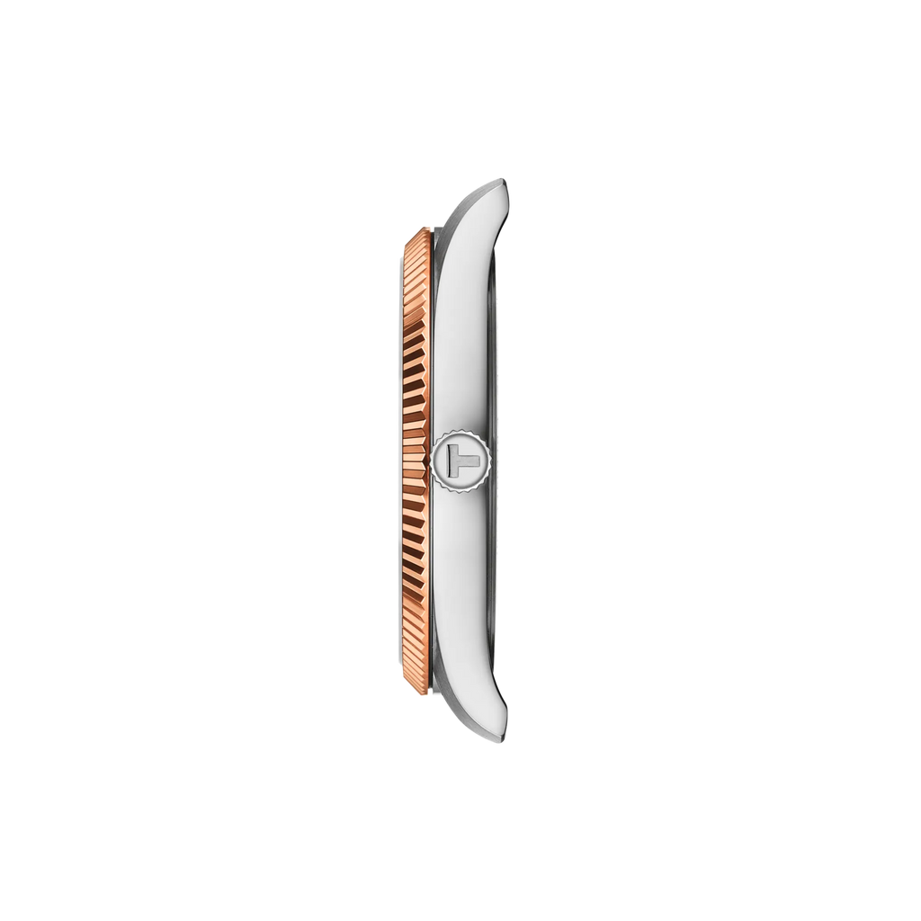 Profile view of the watch case Tissot Ballade 40mm