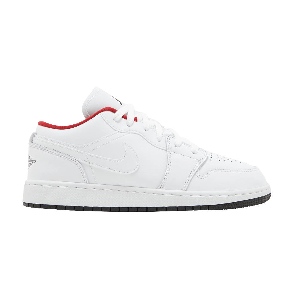Air Jordan 1 Low GS - White Gym Red