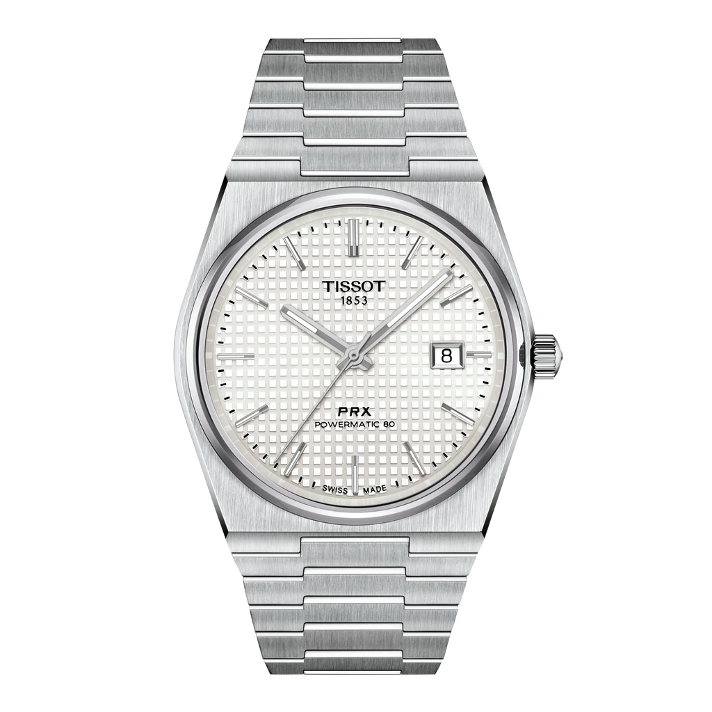 Front view of the watch Tissot PRX 40mm
