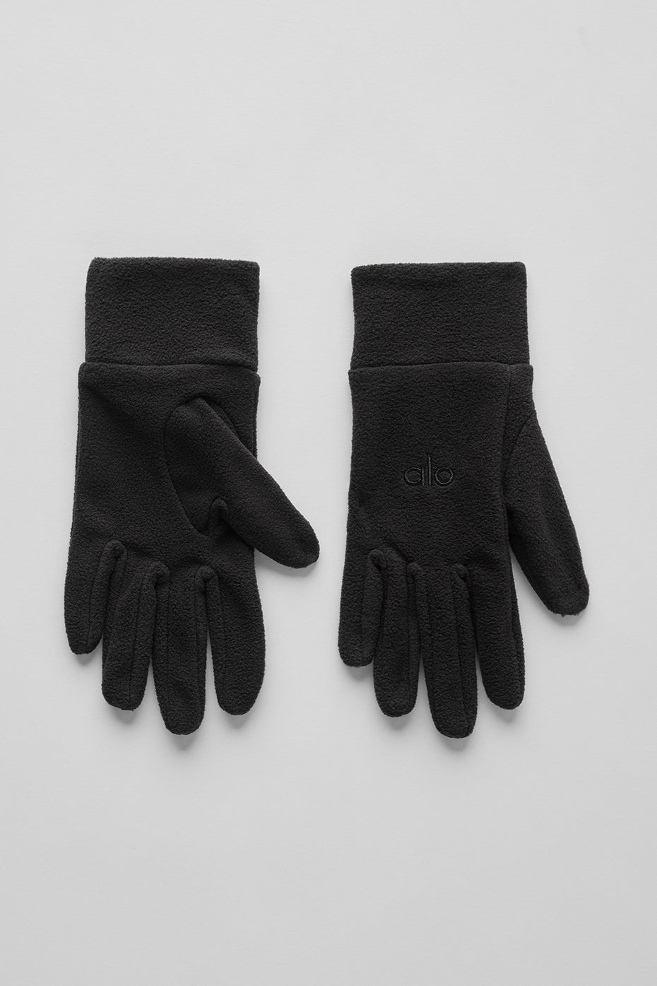 ALO Yoga Performance Fleece Glove - Black/Black