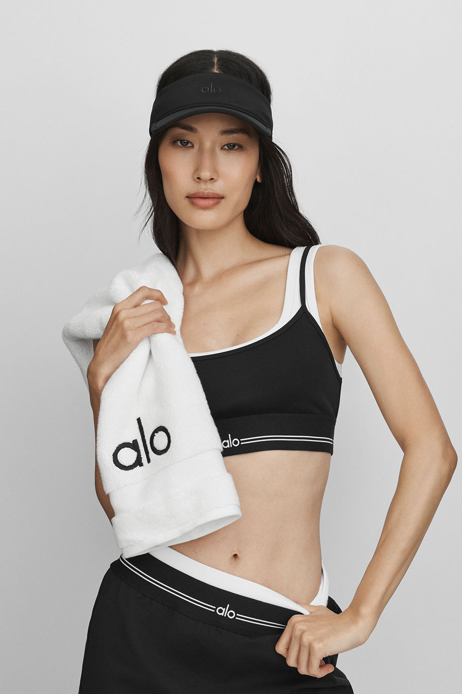 ALO Yoga Performance Eclipse Visor - Black/Black - 2