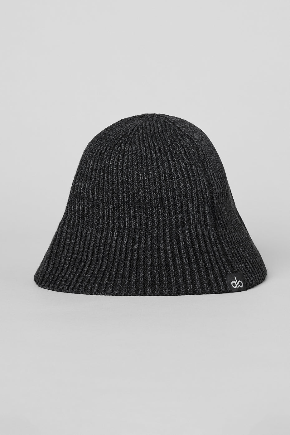 ALO Yoga Denim Knit Cloche - Black/Anthracite - 2