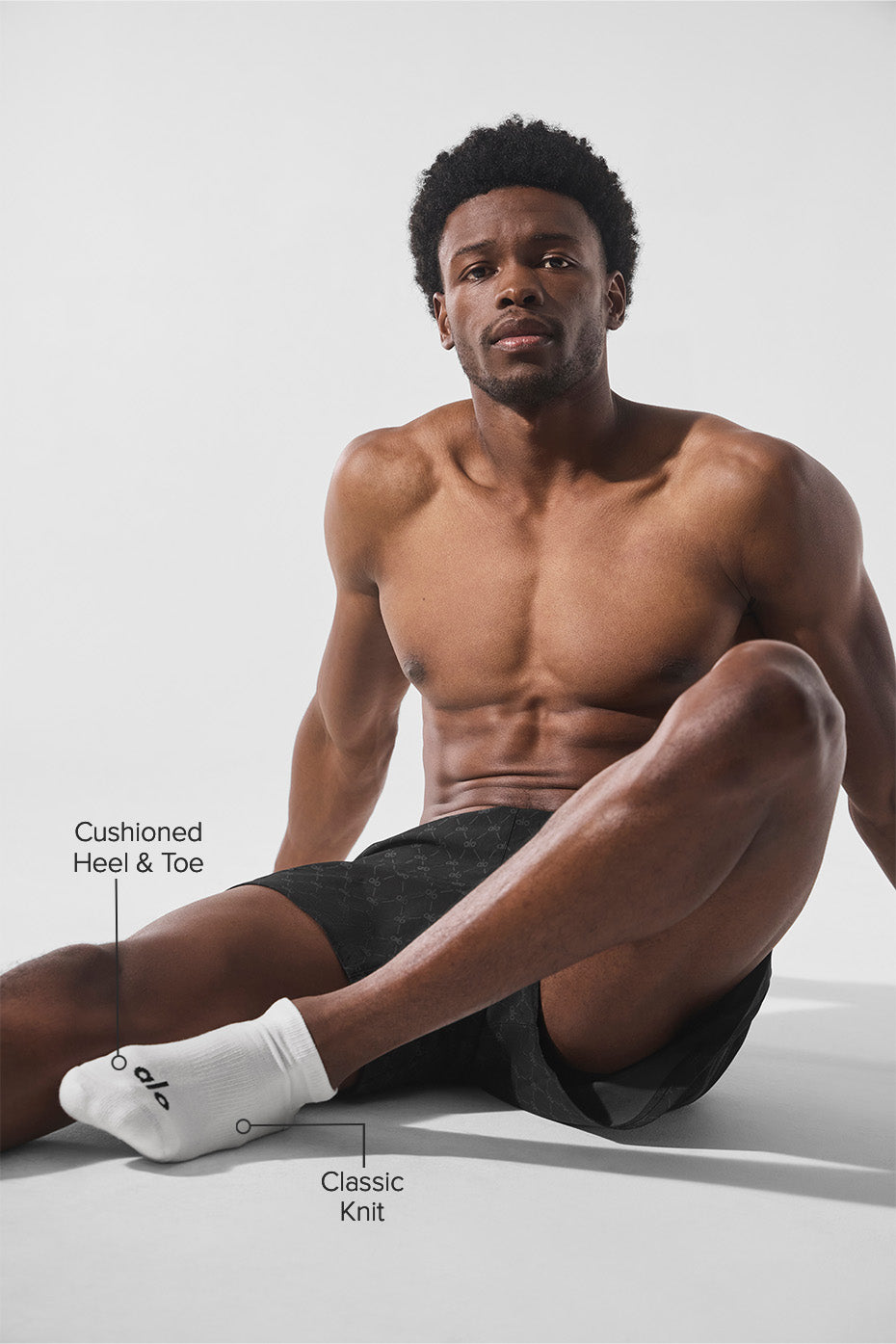 ALO Yoga Unisex Street Sock - Black/White - 2