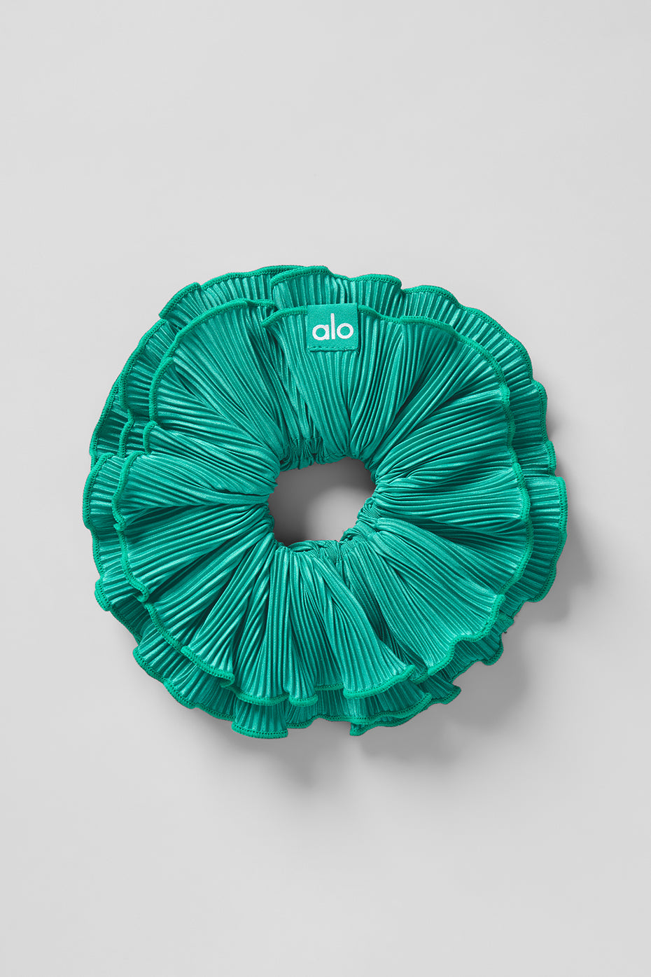 ALO Yoga Micro Plisse Oversize Scrunchie - Spruce Green