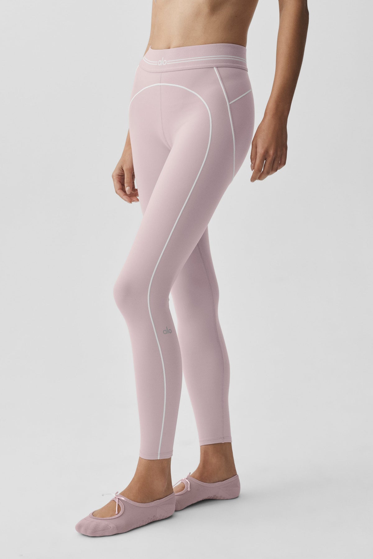 ALO Yoga Ballet Grip Sock - Frosted Pearl - 2
