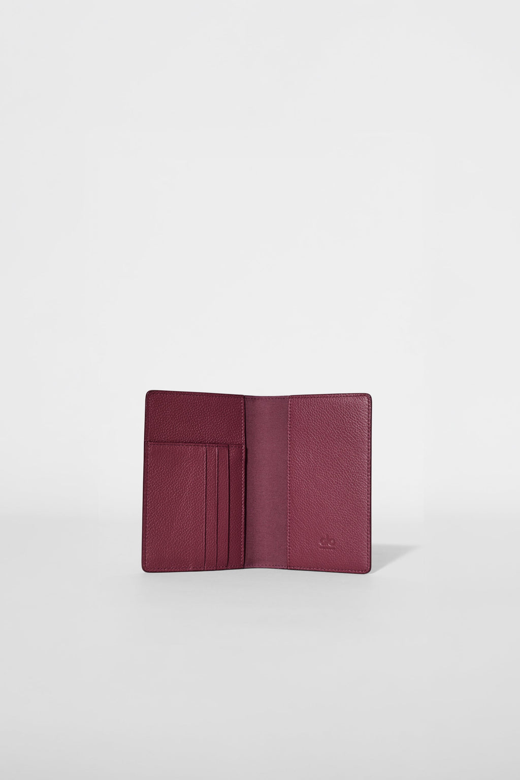 ALO Yoga Passport Cover - Bordeaux Leather - 2