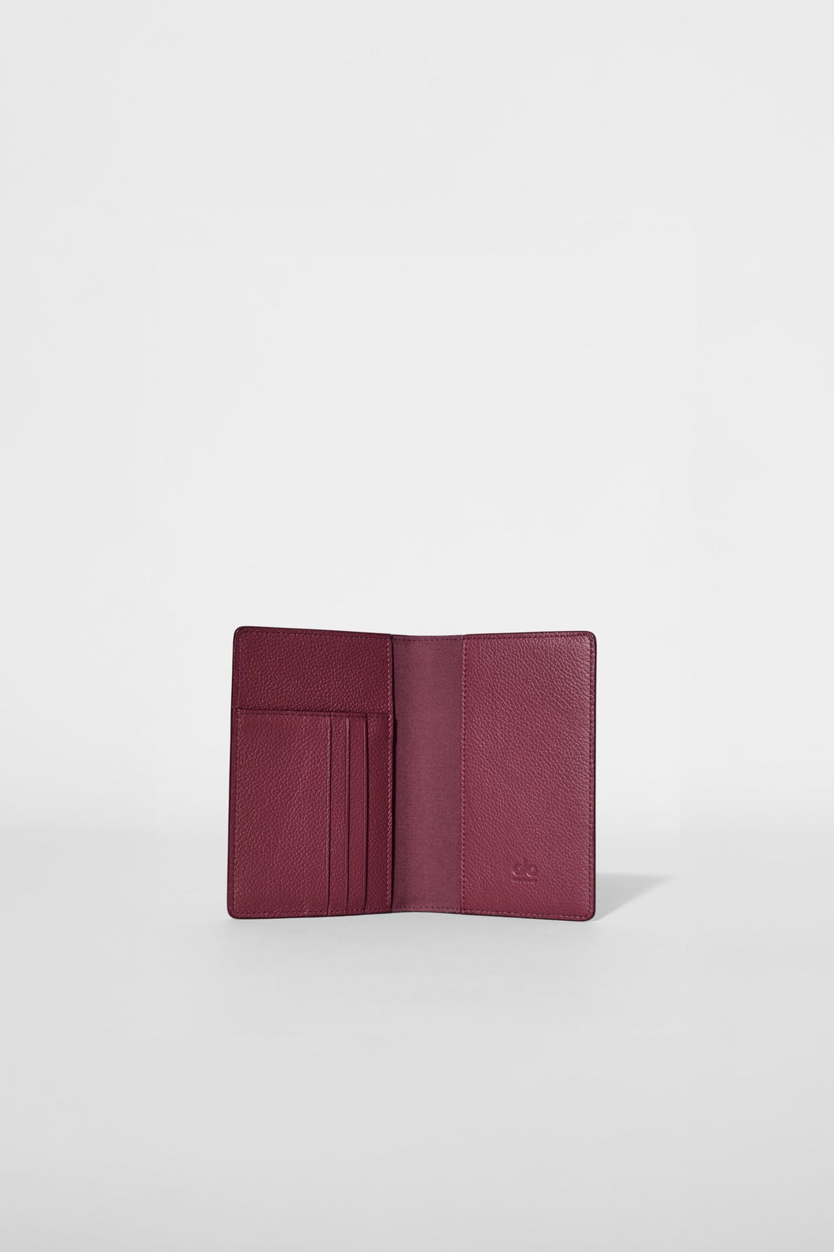 ALO Yoga Passport Cover - Bordeaux Leather - 2