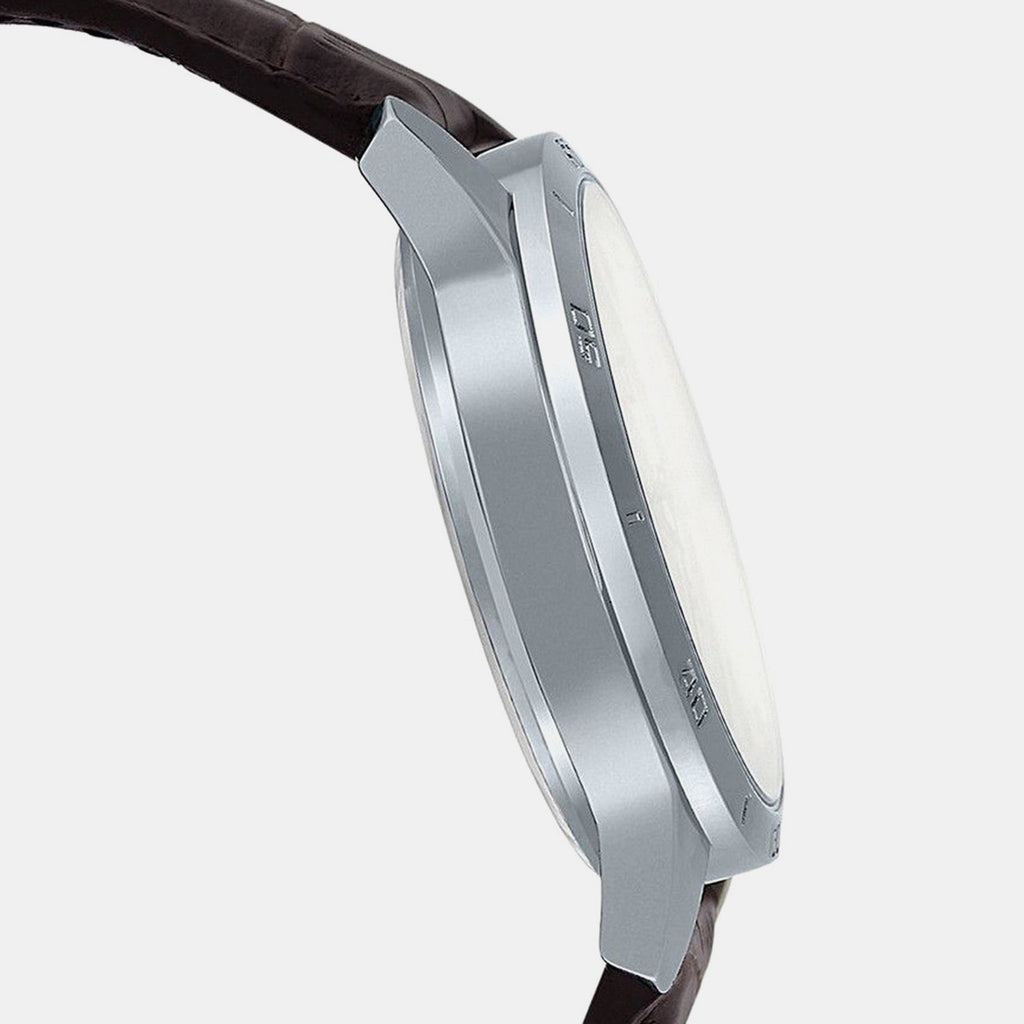 Casio Enticer Men Quartz White Dial Multi-Function Leather Watch A1177 - 3