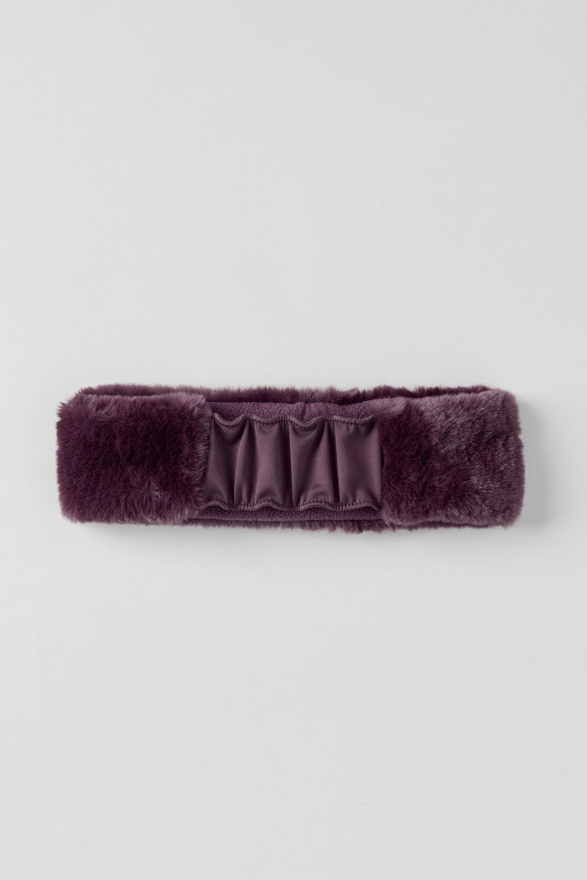 ALO Yoga Amore Faux Fur Earwarmer - Rich Bordeaux - 2