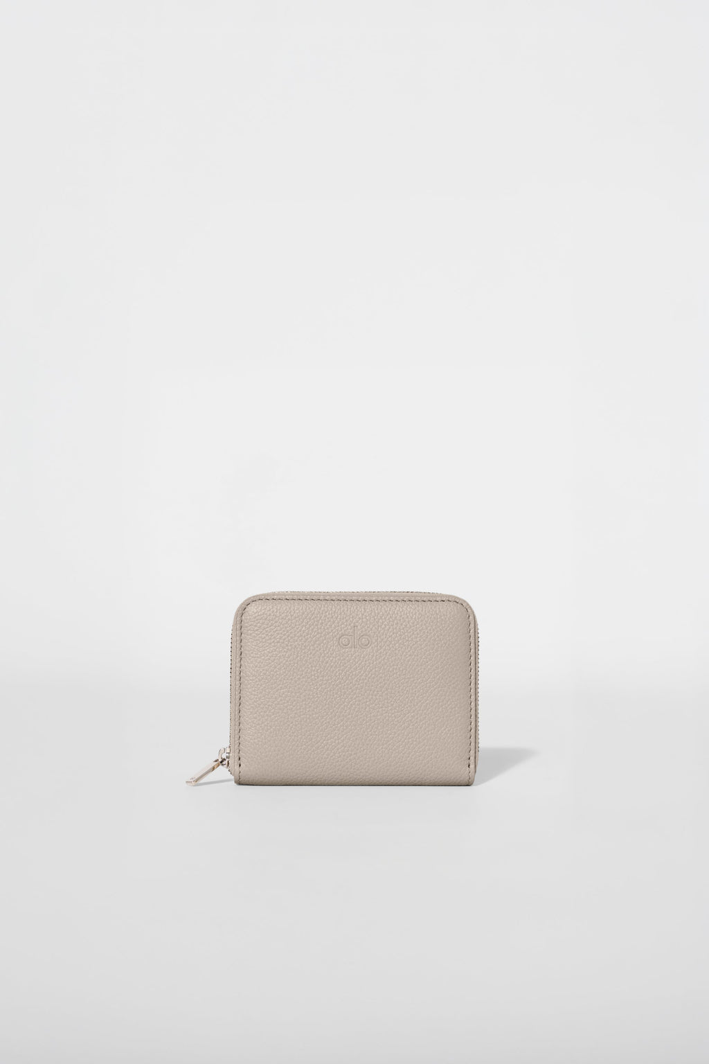 ALO Yoga Zip Around Wallet - Gravel Leather