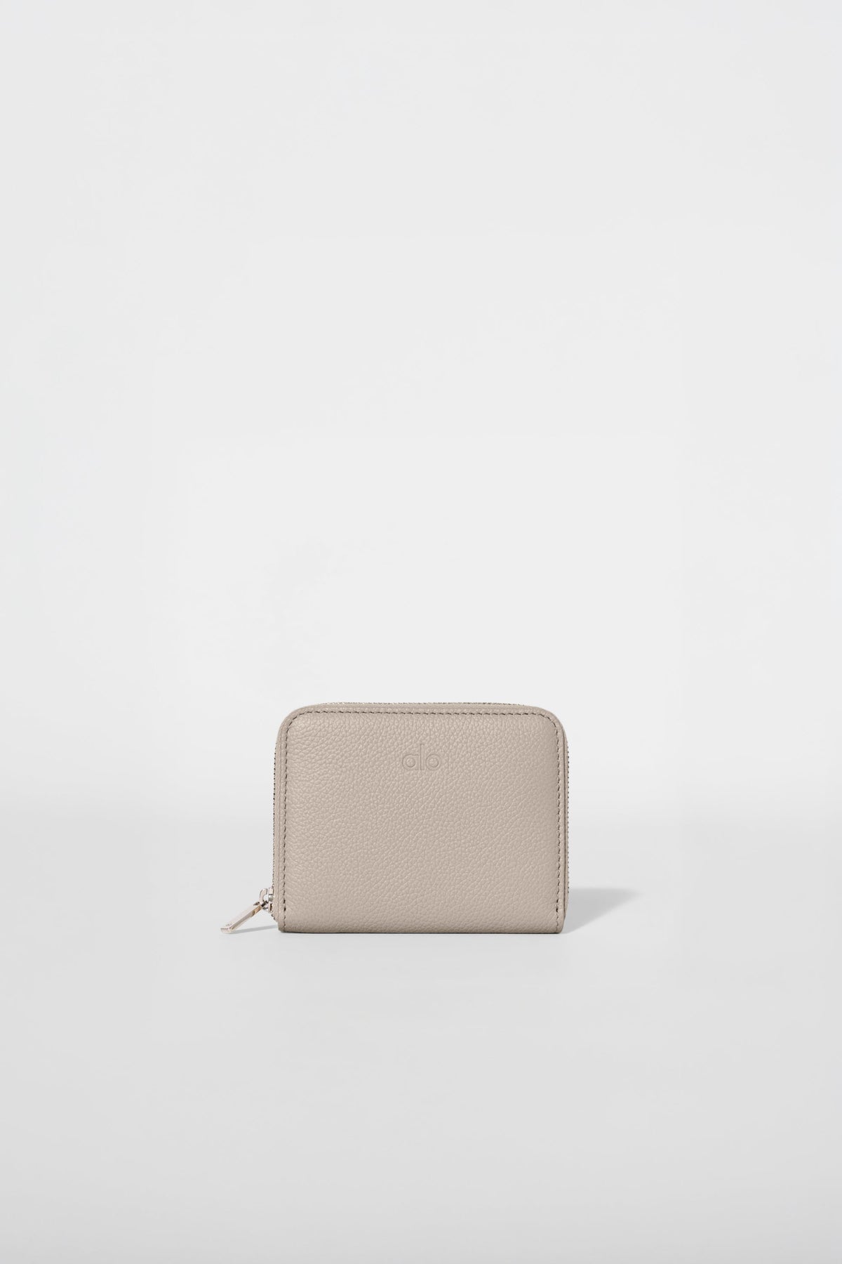 ALO Yoga Zip Around Wallet - Gravel Leather