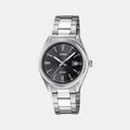 Casio Enticer Women Quartz Black Dial Analog Stainless Steel Watch A1535 - 1