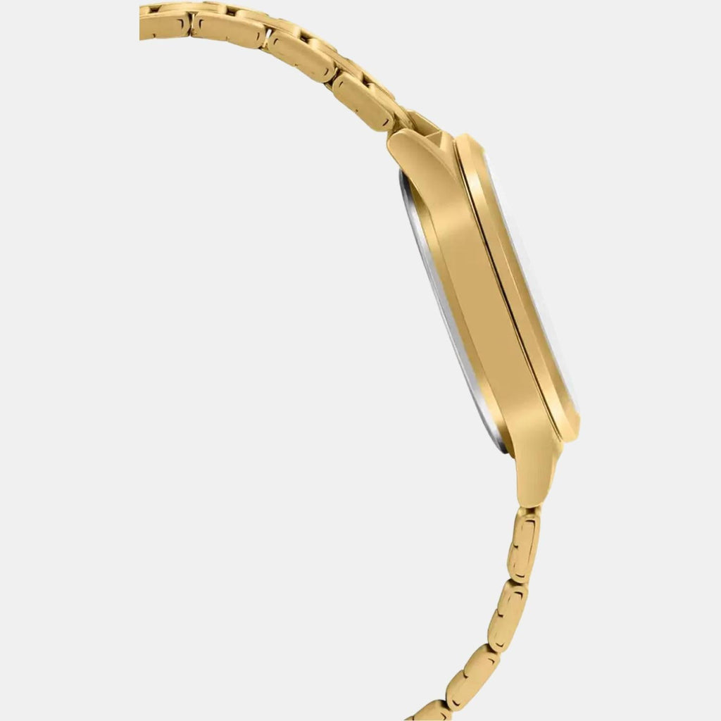 Casio Enticer Women Quartz Gold Dial Multi-Function Stainless Steel Watch A1916 - 3