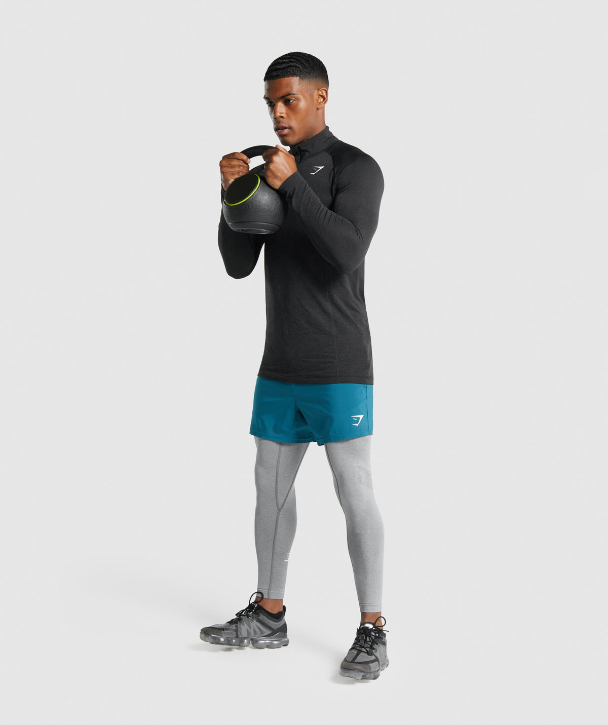Gymshark Vital Seamless Tight - Charcoal Grey Marl - 4