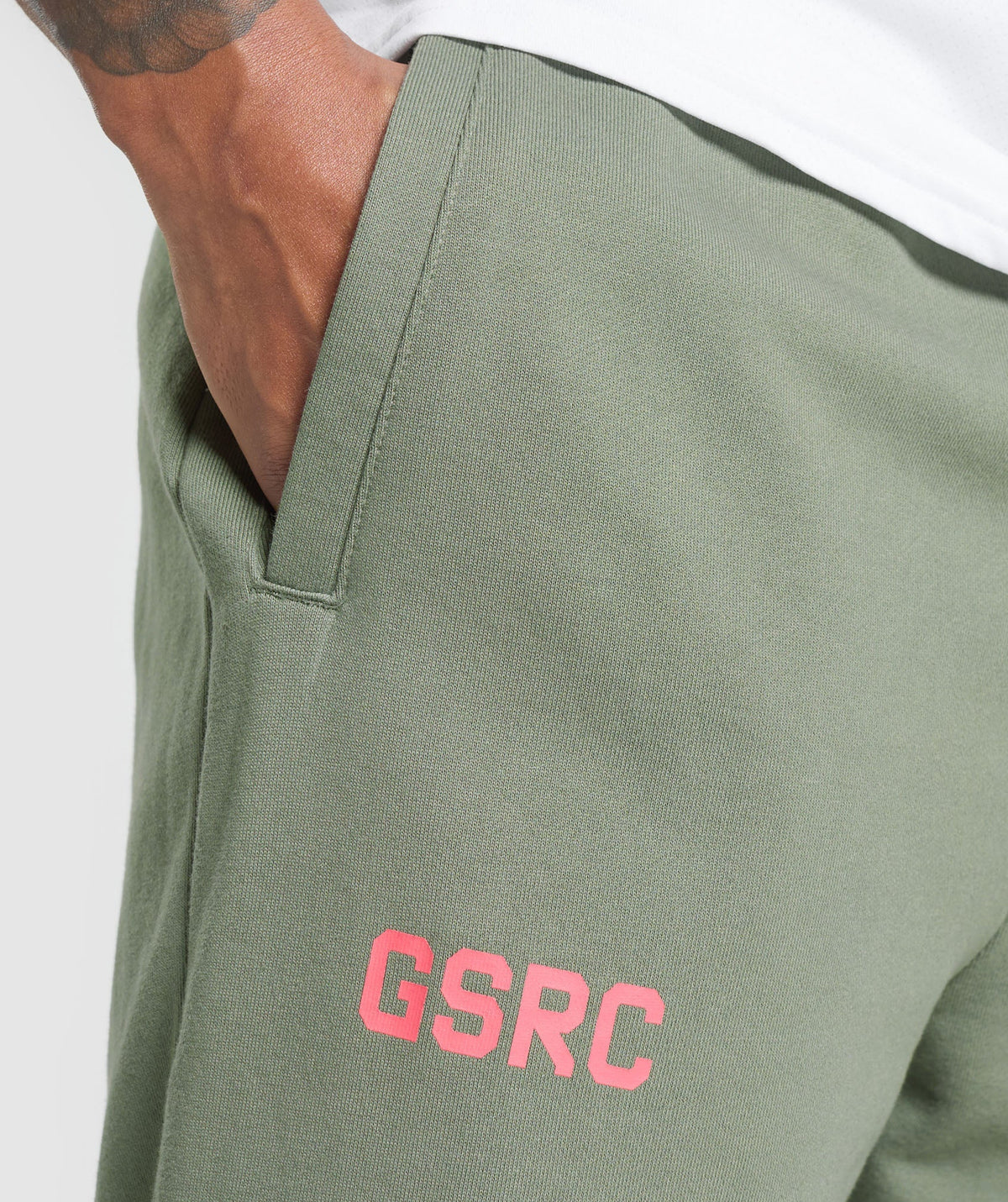 Gymshark Running Graphic Joggers - Unit Green - 4
