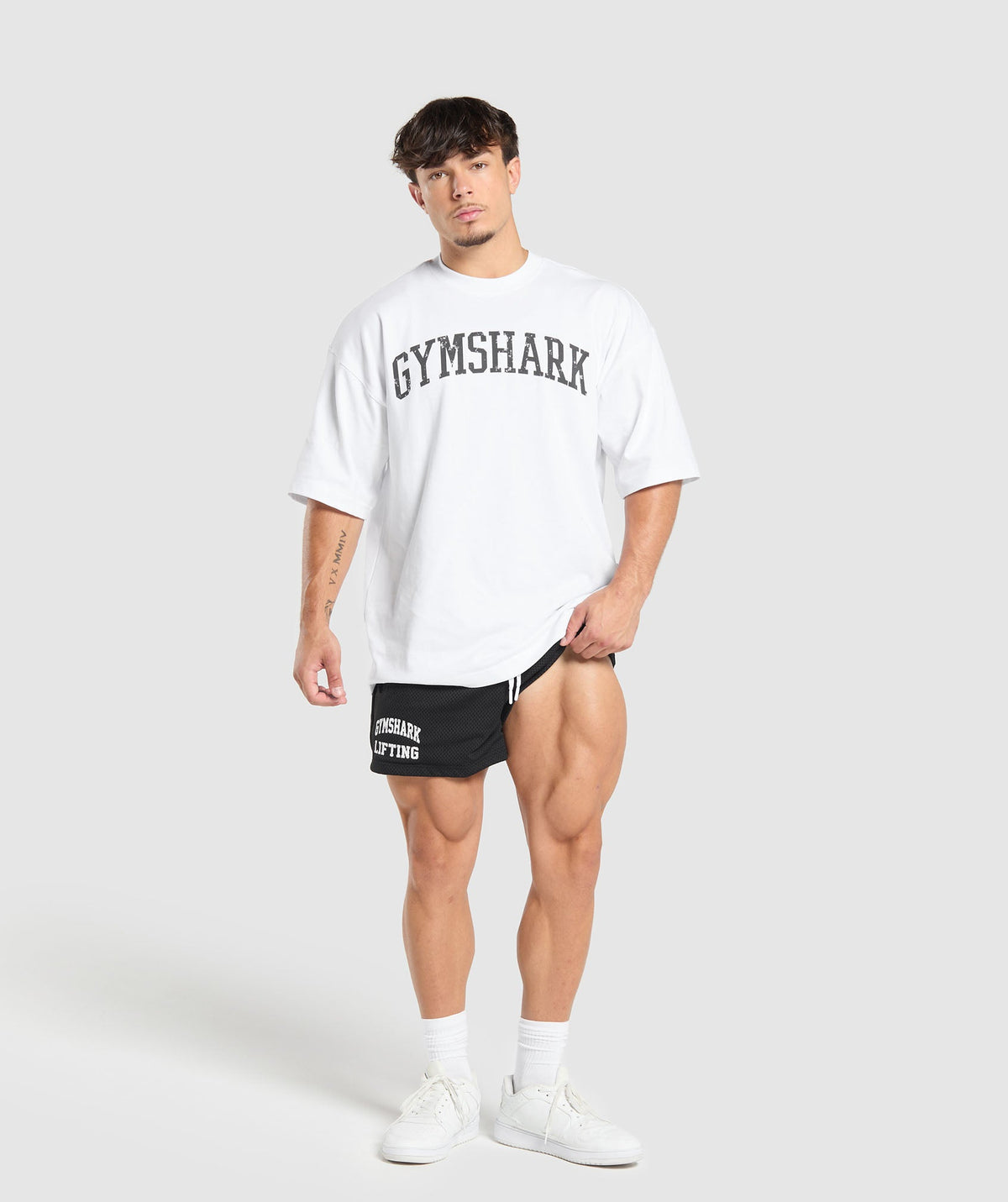 Gymshark Lifting Mesh 5" Shorts - Black - 4