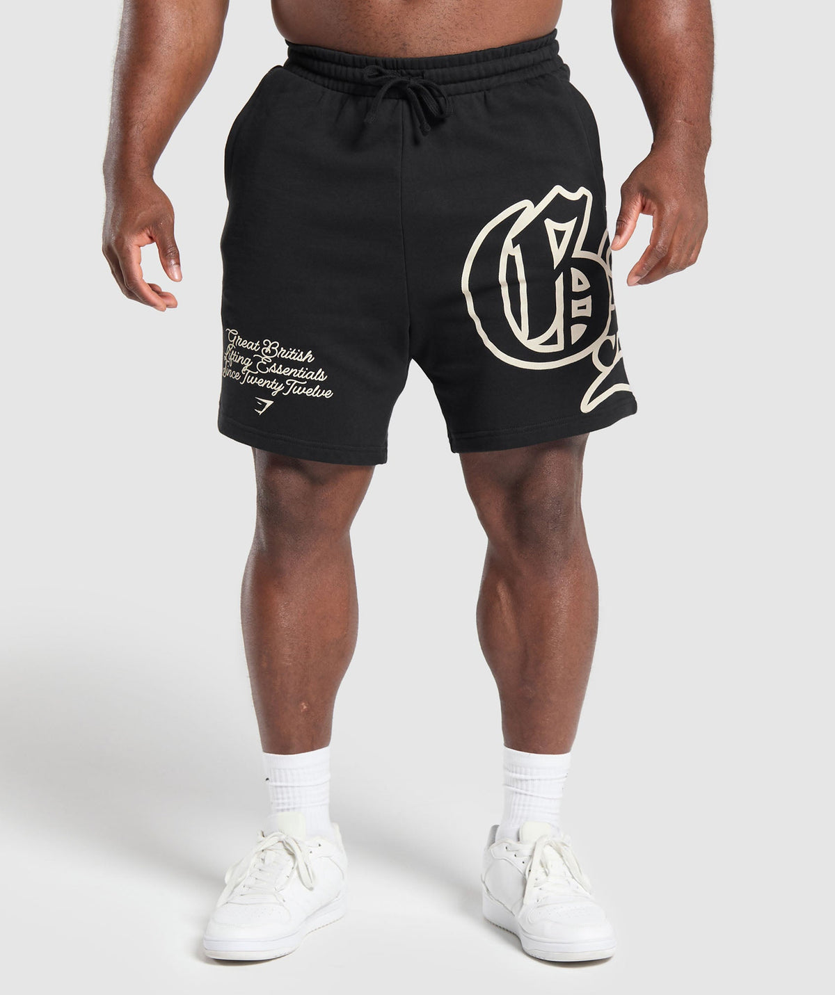 Gymshark Varsity Graphic Short - Black - 2