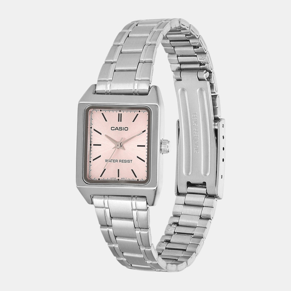 Casio Enticer Women Quartz Pink Dial Analog Stainless Steel Watch A2281 - 2