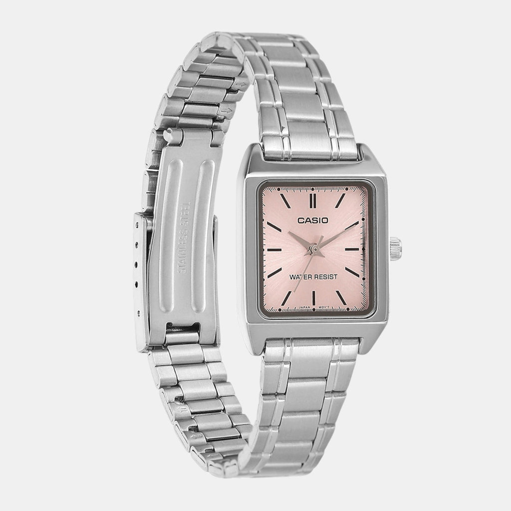 Casio Enticer Women Quartz Pink Dial Analog Stainless Steel Watch A2281 - 3