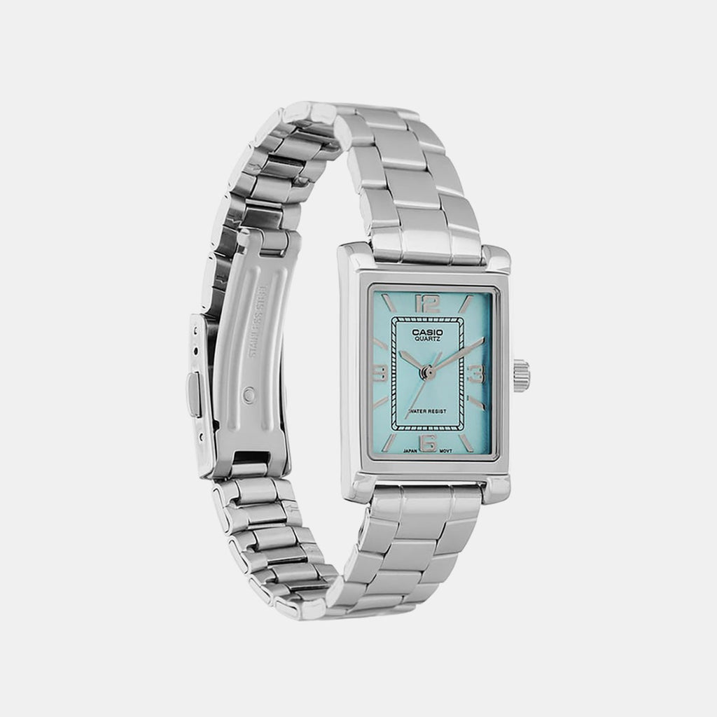 Casio Enticer Women Quartz Teal Dial Analog Stainless Steel Watch A2354 - 3