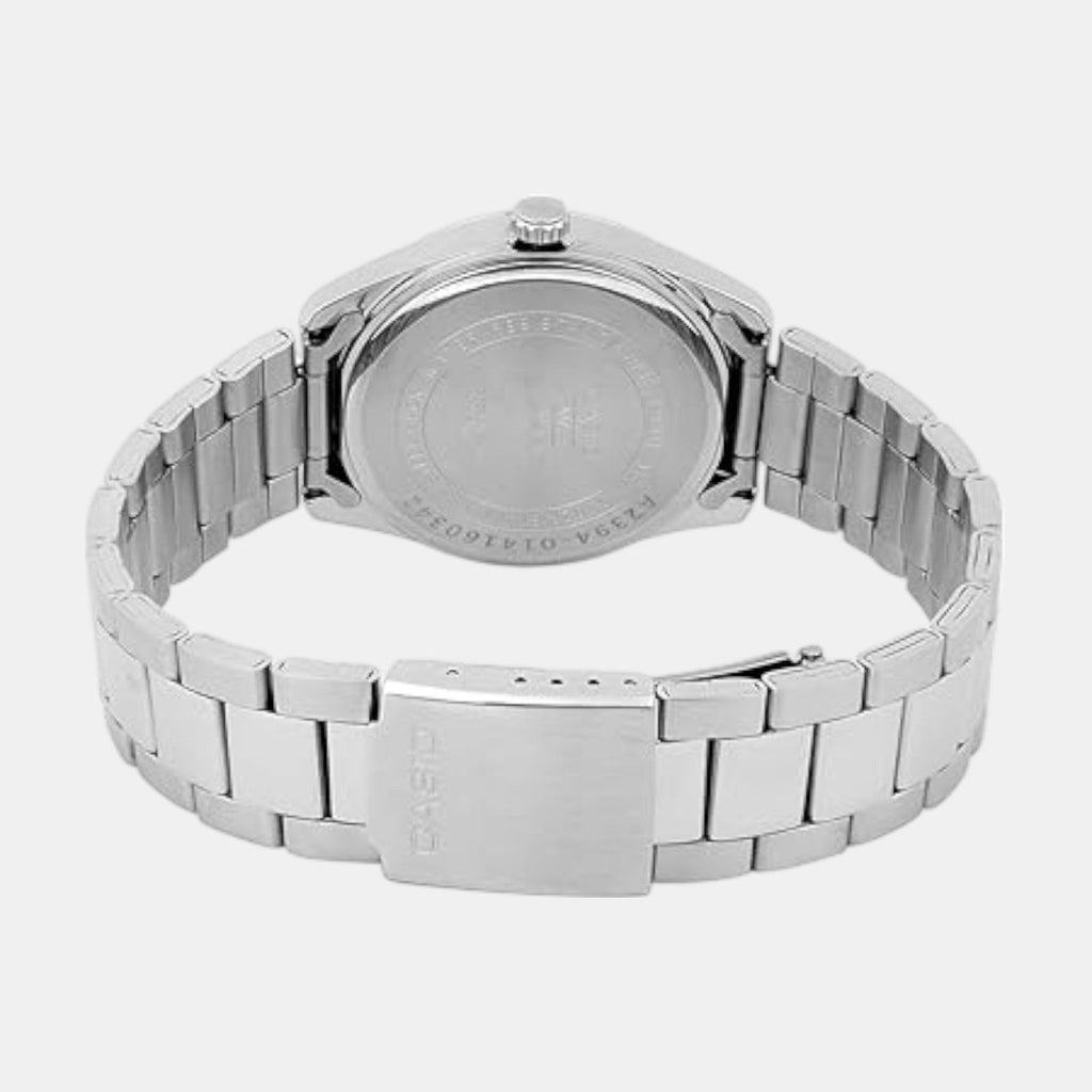 Casio Enticer Men Quartz Blue Dial Analog Stainless Steel Watch A2394 - 4