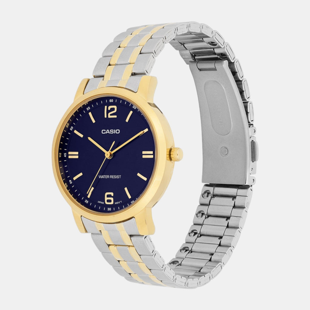 Casio Enticer Women Quartz Blue Dial Analog Stainless Steel Watch A2444 - 4