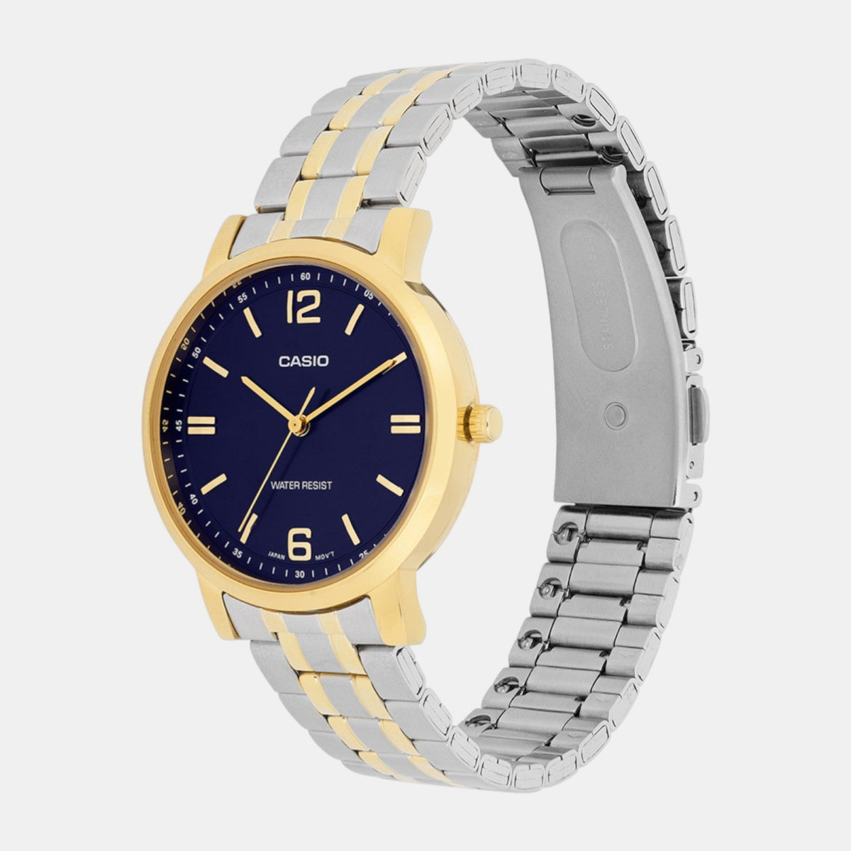 Casio Enticer Women Quartz Blue Dial Analog Stainless Steel Watch A2444 - 4