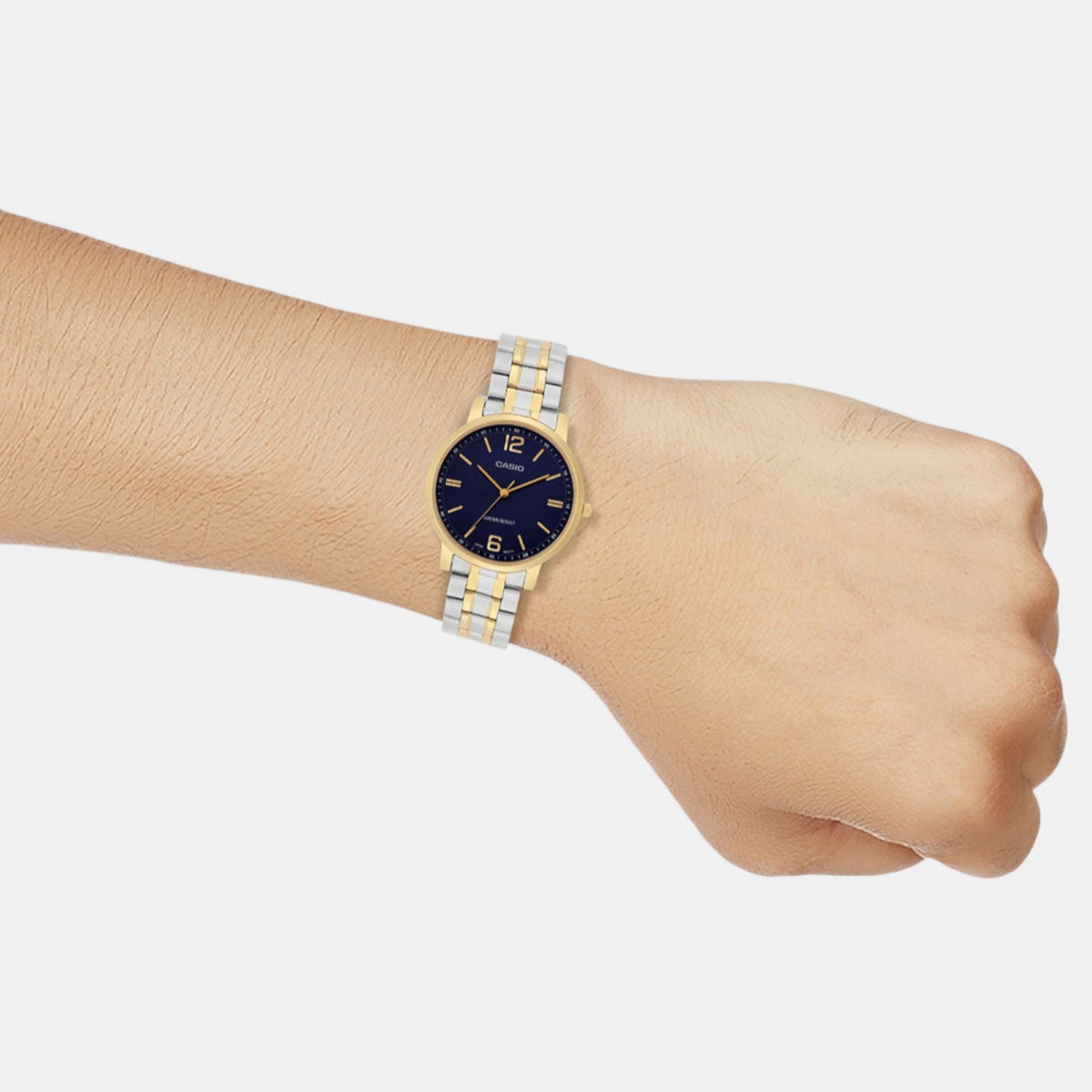 Casio Enticer Women Quartz Blue Dial Analog Stainless Steel Watch A2444 - 3